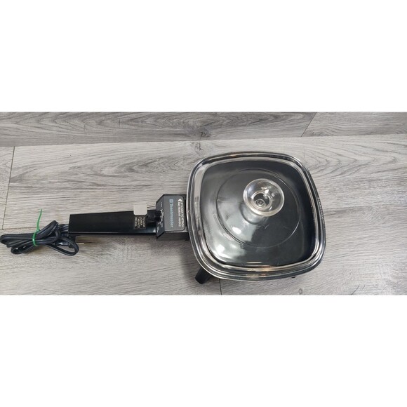 Vintage 805B Toastmaster 7 Inch Square Skillet Works-Pyrex Lid - Picture 2 of 16